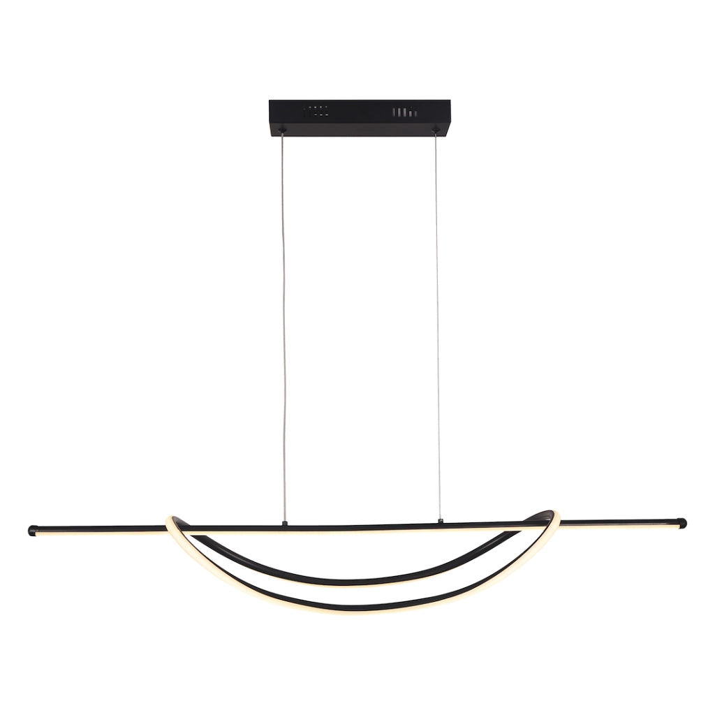 Lampada sospensione Milagro AMBAR nera LED 35W 4000K