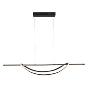 Lampada sospensione Milagro AMBAR nera LED 35W 4000K
