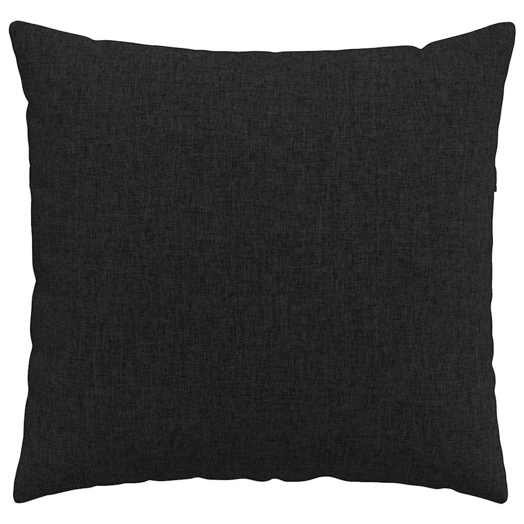 Cuscini da Divano 2 pz-Set di 2 Cuscini per Sofa Nero 50 x 50 cm Tessuto 373649