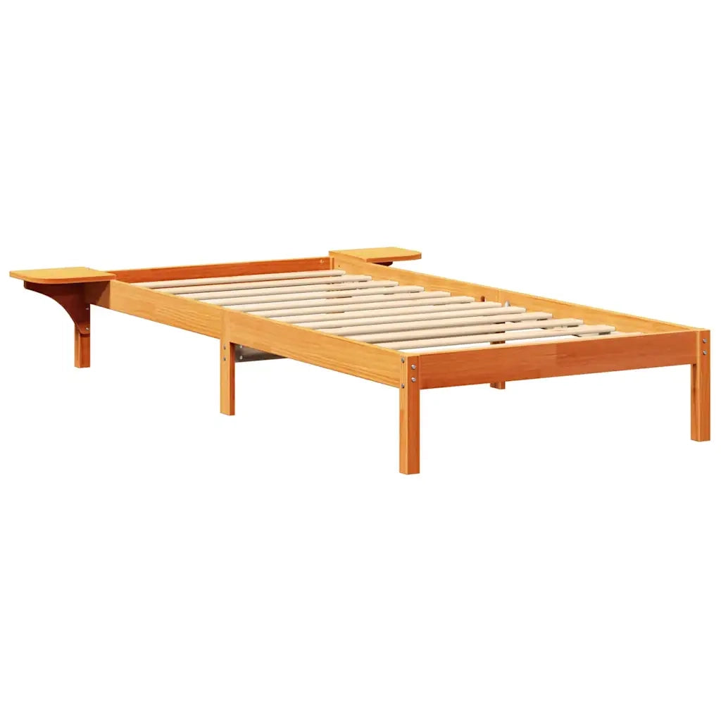 Struttura del letto Marrone cerato 100 x 200 cm Pino massello 873204