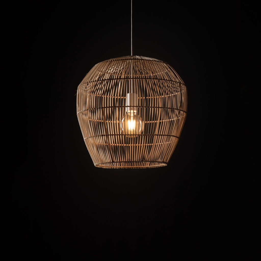 Lampada a sospensione bambù HAITI S E27 25W Nowodvorski