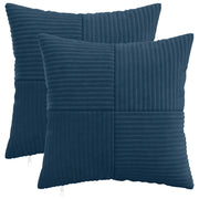 Federa 2 pcs ALMELO Blu navy 45 x 45 cm corduroy 914773