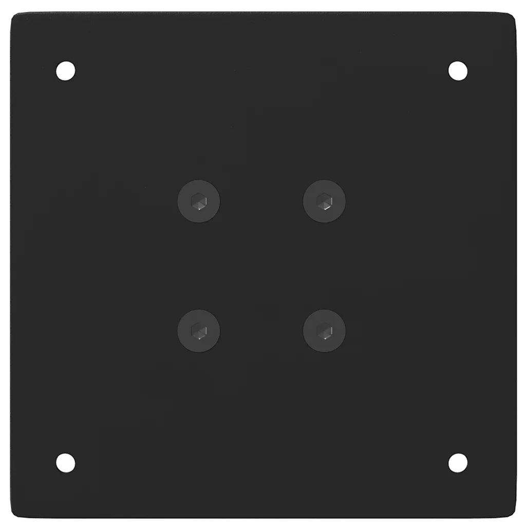 Gambe per Tavolino da Caff¨¨ 4 pz-Set di 4 Gamba per Tavolo Nere 42-44 cm Acciaio 447157