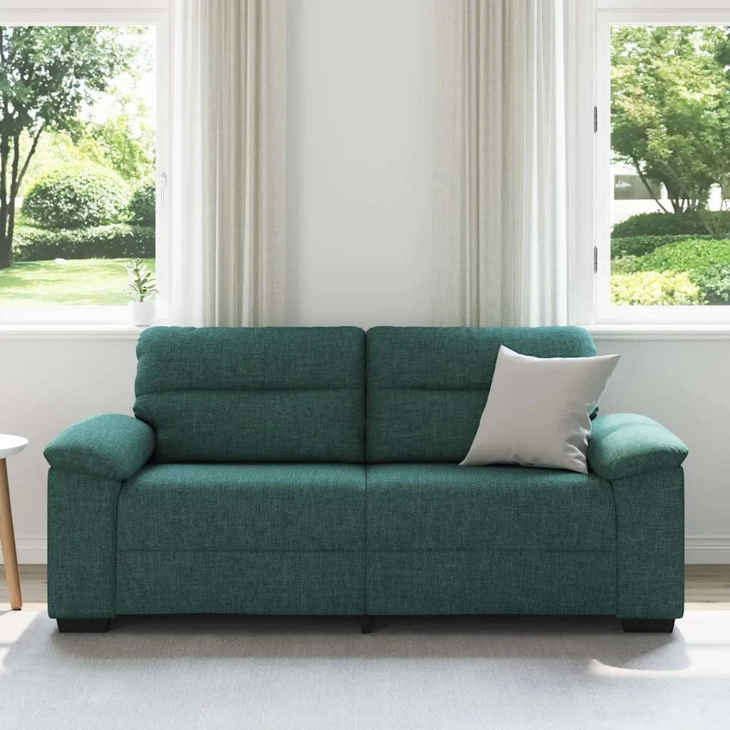 Divano a 2 Posti-Sofa 2 Posti Verde Scuro 140 cm in Tessuto 233985