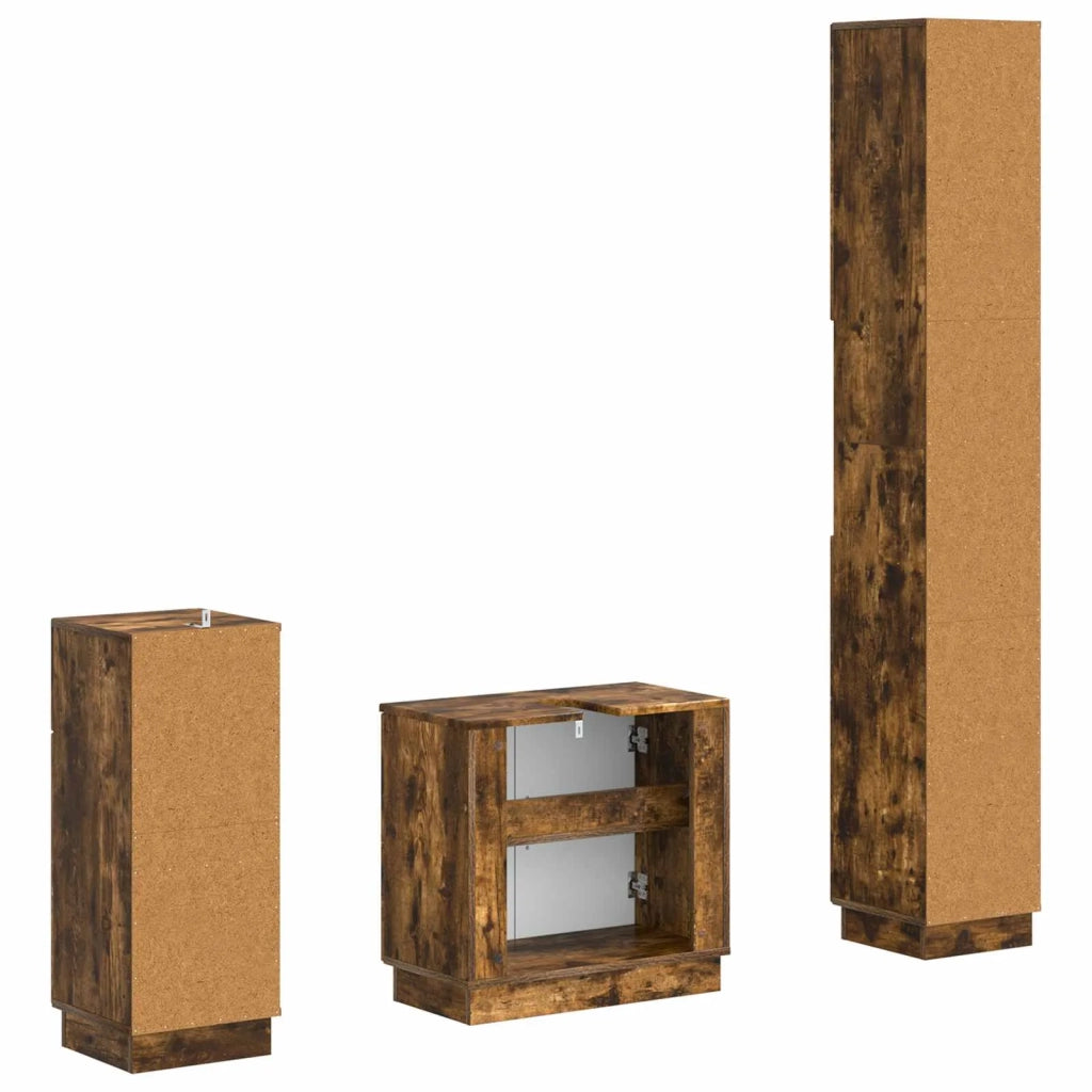 Set di armadietti da bagno in 3 pezzi HOORN 3417878