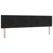Testiera | Testata LED con strisce LED Nero 200 cm Velluto