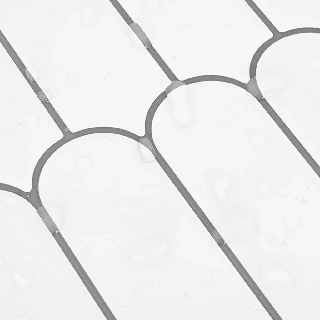 Piastrella Piuma 50 pcs Bianco e Grigio 30 x 30 cm 42046197
