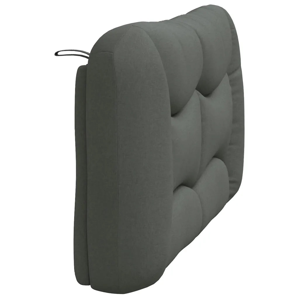 Cuscino Testiera Hvar Grigio Scuro 120 cm in Tessuto 374562
