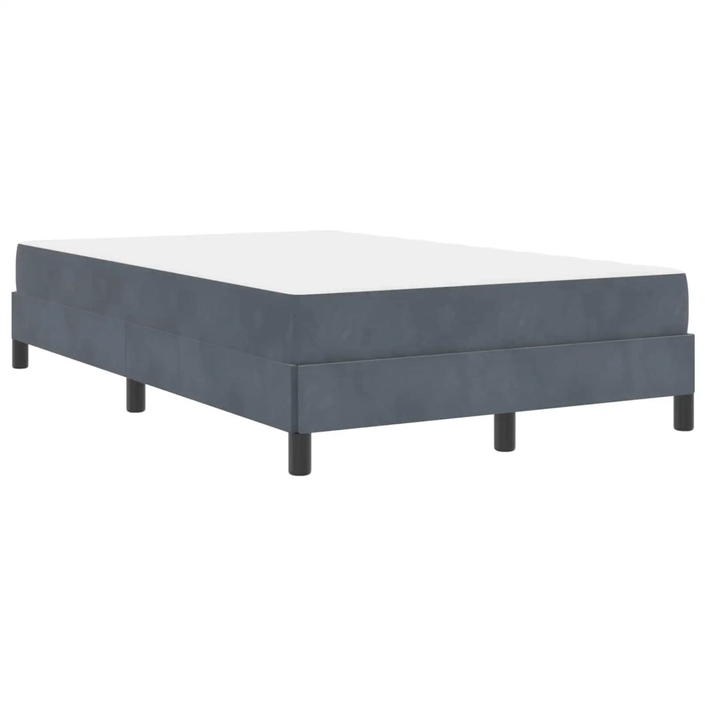 Letto a molle con materasso Grigio scuro 120 x 200 cm Tessuto 3398684