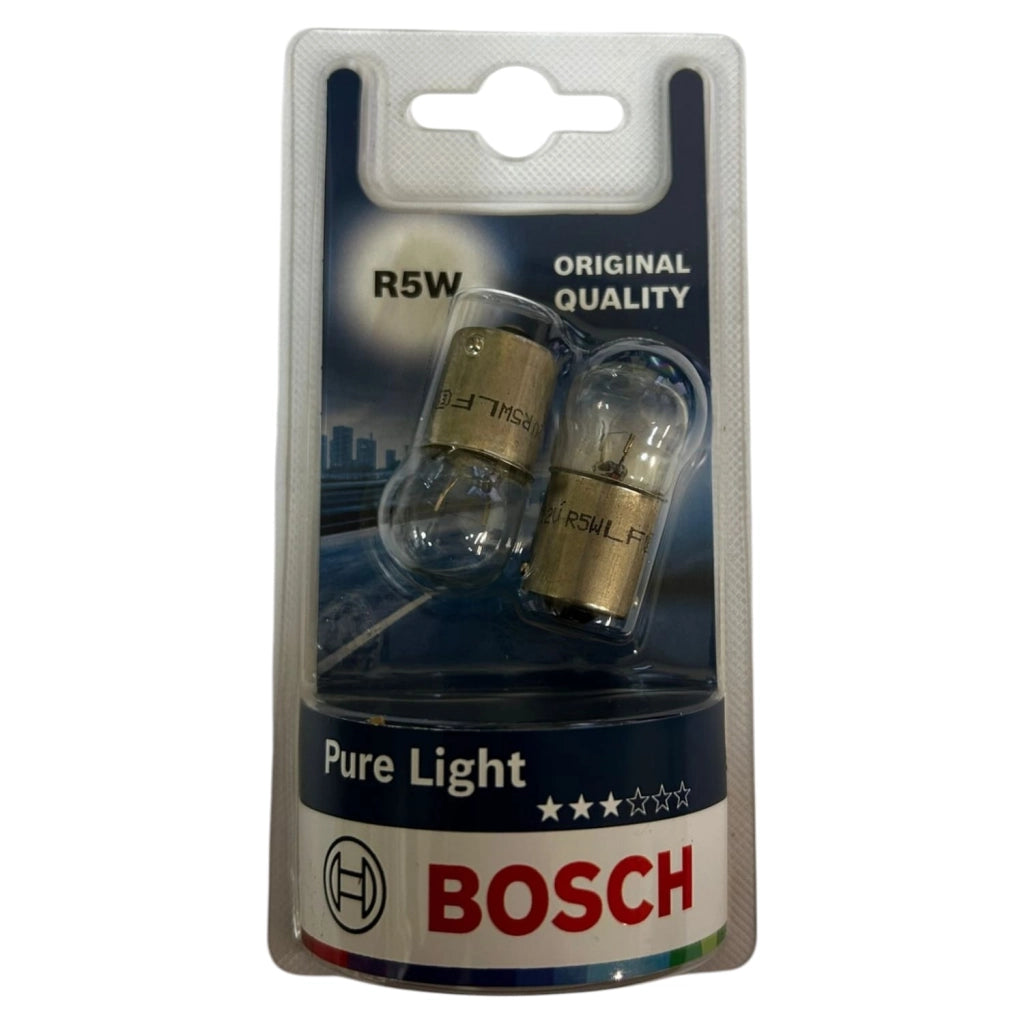 LAMPADINA PER AUTO E MOTO R5W PURE LIGHT