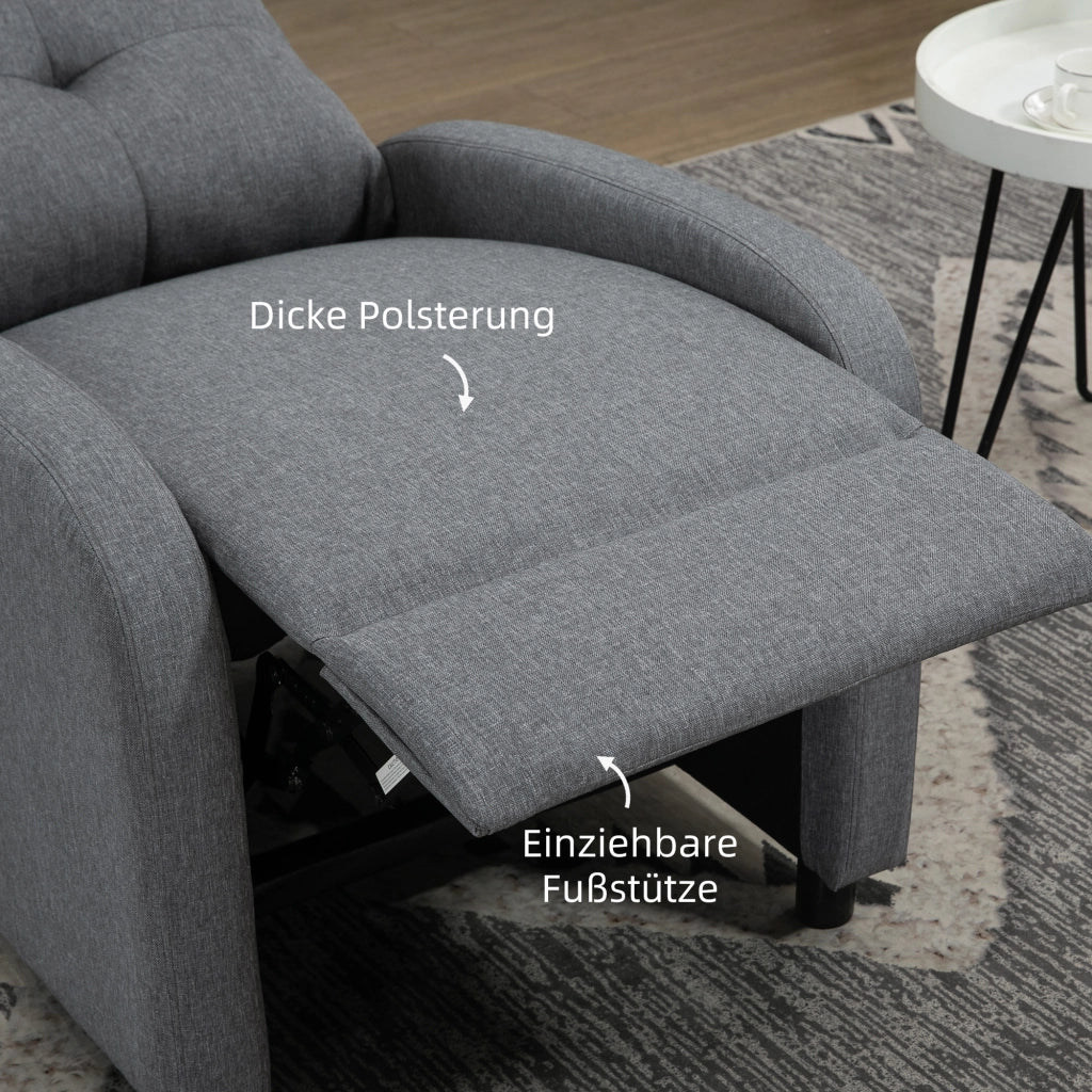 Poltrona Relax Reclinabile Massaggiante ¨C Minimal ¨C Grigio