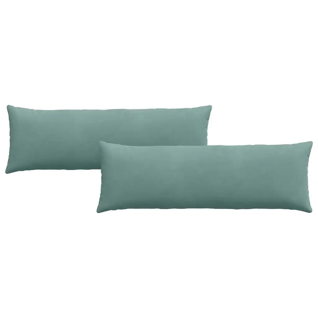 Cuscini da Divano 2 pz | Cuscini per sedie Verde Mare 120 x 40 cm Tessuto in Cords