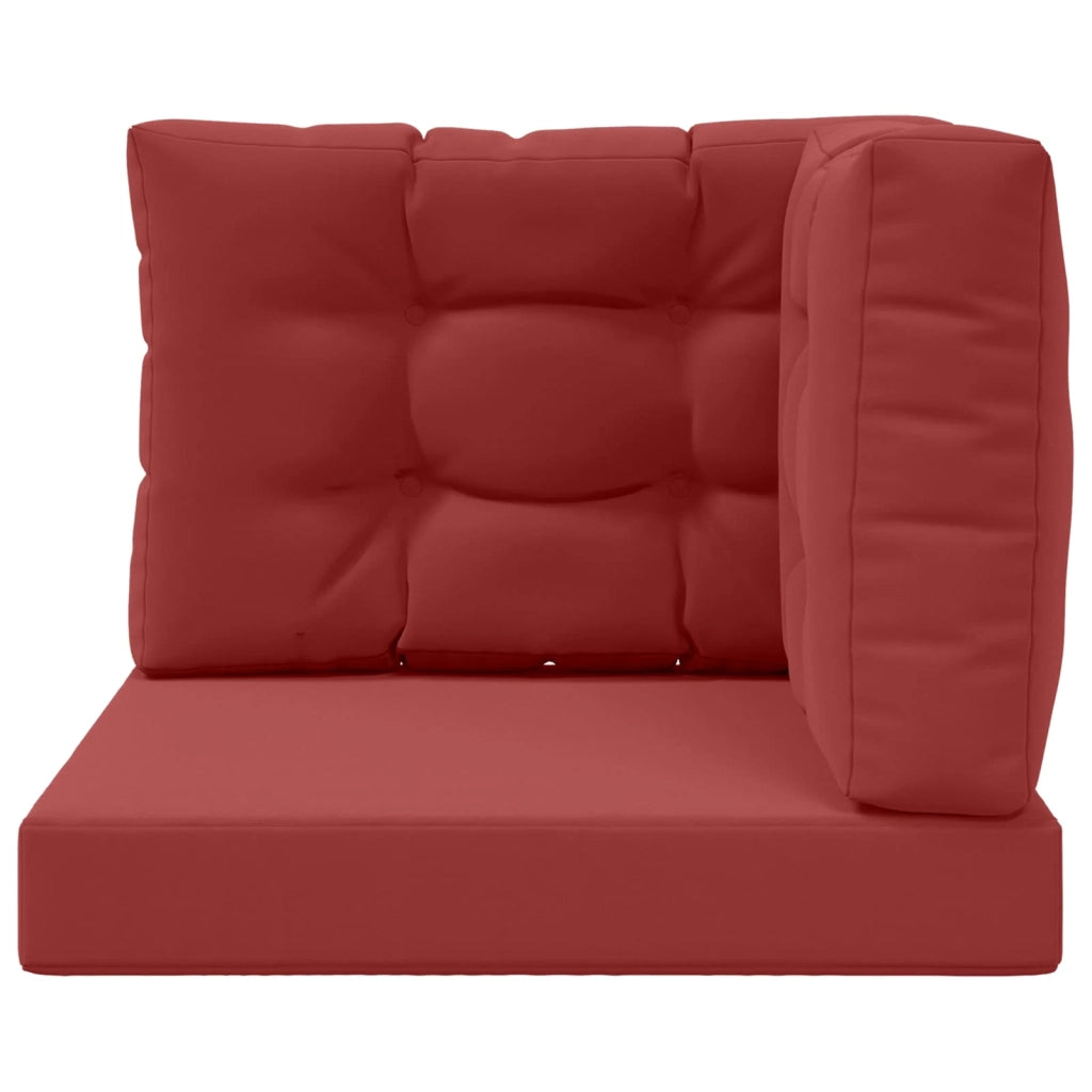 Cuscino per divano da esterno 3 pcs Rosso vino Poliestere 900770