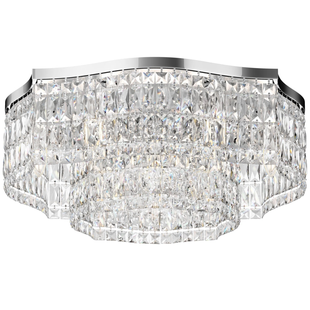 Plafoniera Dune Maytoni cristallo cromata 60cm 10xE14