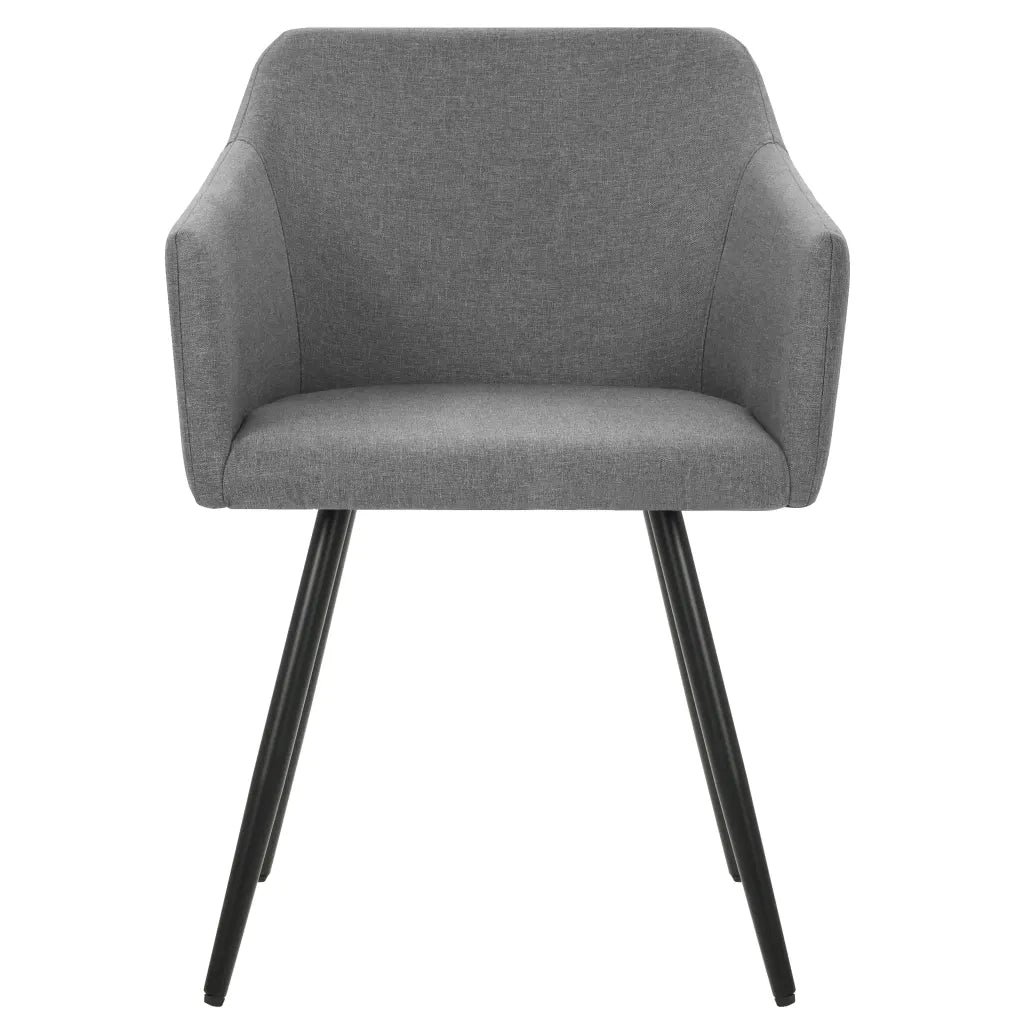 323093  Dining Chairs 2 pcs Light Grey Fabric 323093