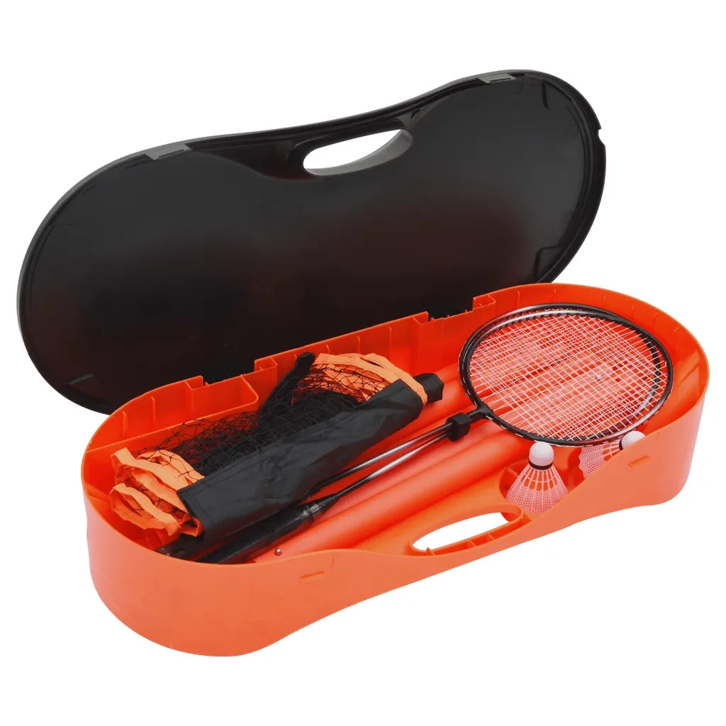 Set da Badminton con 2 Racchette, Rete e Custodia 292x30x152 cm CFW1506228