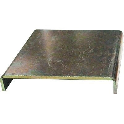 PIASTRA ALZA PILASTRO GAZEBO 855 - ZINCATA GIALLA S.MM 3,0 MM 119X119- 4 pezzi