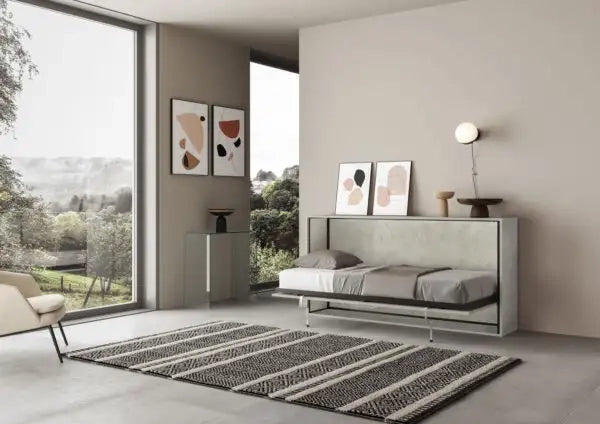 Letto singolo a scomparsa Kando con materasso cashmere