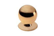 Pomolo A Sfera Diametro 20 Ottone Lucido Pezzi 1 - Masidef