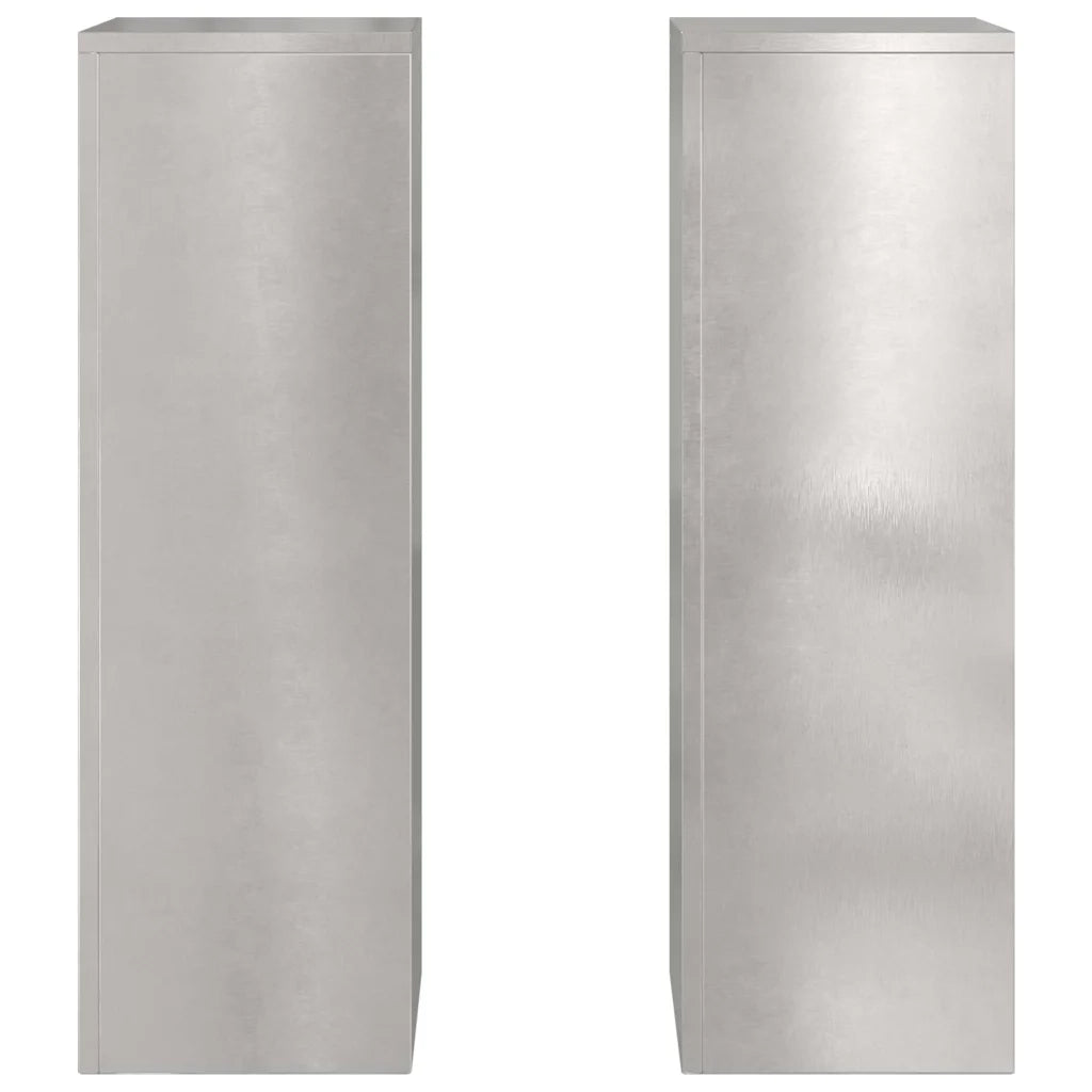 Supporto per piante | Sostegno per piante 2 pz Argento 24 x 24 x 75 cm