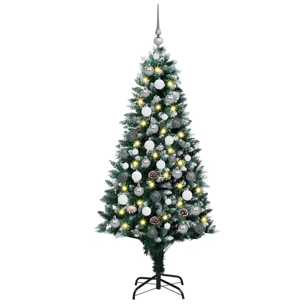 Albero di Natale artificiale con 300 LED Verde 180 cm 3396263