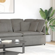 Modulo Angolare Divano Modulare con Cuscini Grigio Chiaro 100cm 4104467