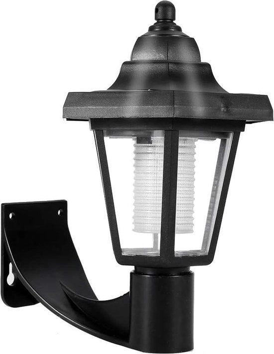 Illuminazione solare per esterni - Lampada da parete con set di supporti per parete.