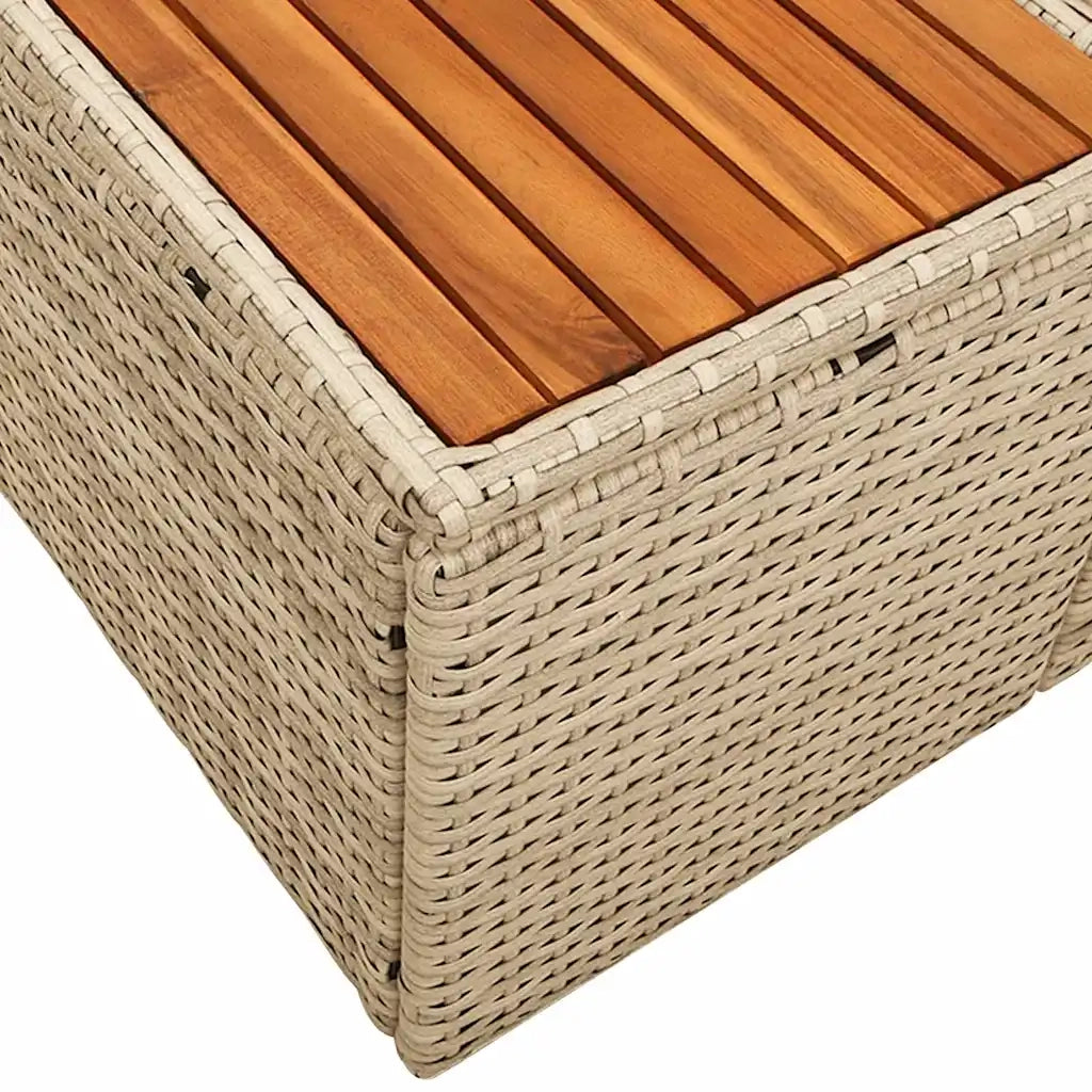Divano da giardino Beige 184 x 62 x 85cm polyrattan 42006821