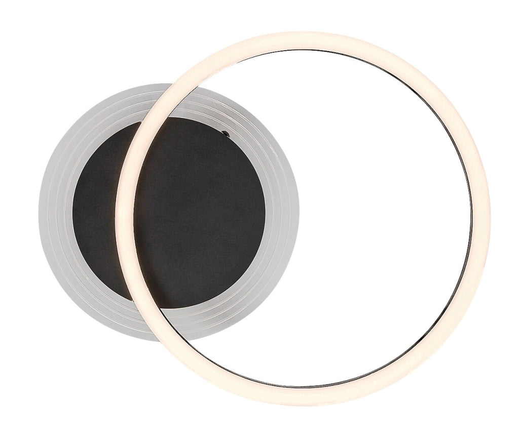 Plafoniera LED nera rotonda 24W 3000K Rabalux Kerstin