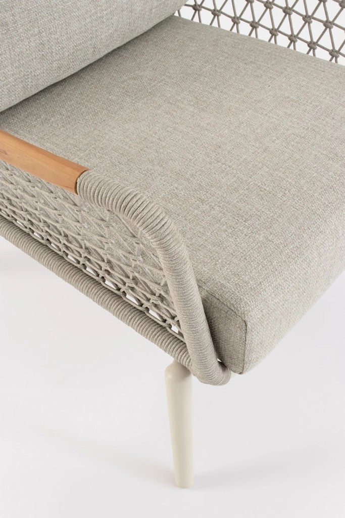 Poltrona da Giardino con Cuscini 75x98x85h cm in Alluminio e PP Eulero Pelican