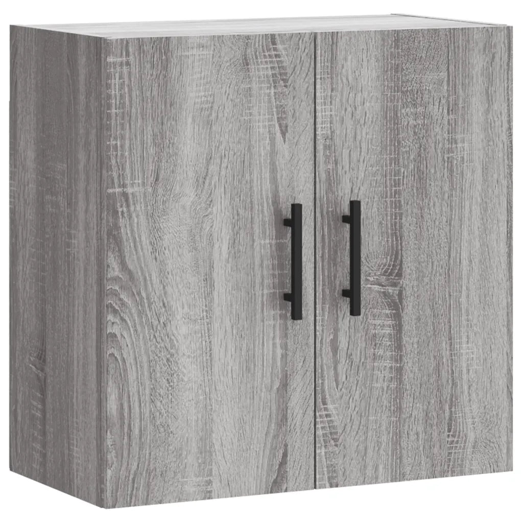 Mobiletto a muro Sonoma grigio 60 x 31 x 60 cm pratico spazio contenitivo a parete design moderno in legno composito grigio 02_0048825