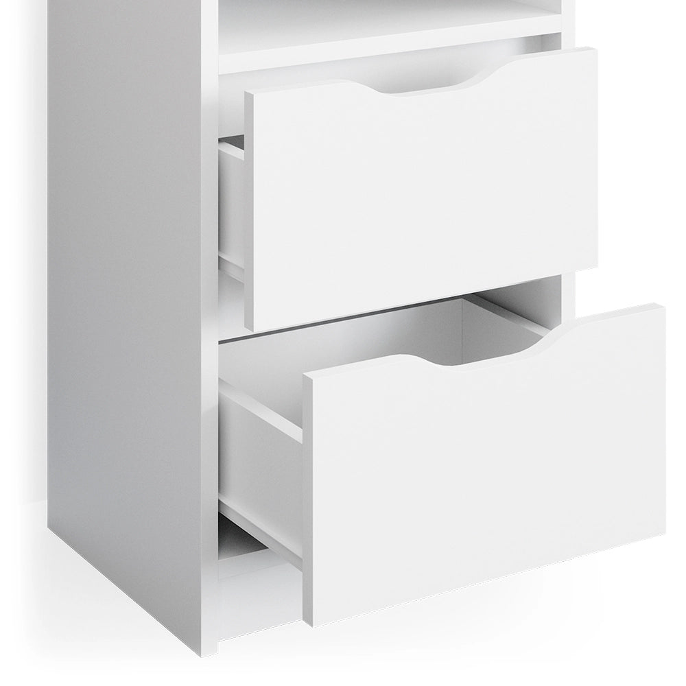 Vicco Comodini camera da letto Bianco 38 x 66.6 cm Set di 2