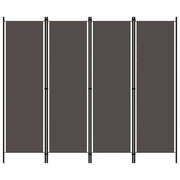 Paravento a 4 Pannelli Antracite 200x180 cm 320721