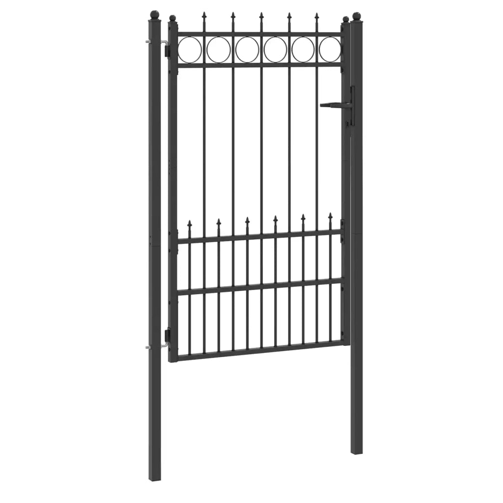 Cancello per recinzione HORST Acciaio Nero Bloccabile 42034071