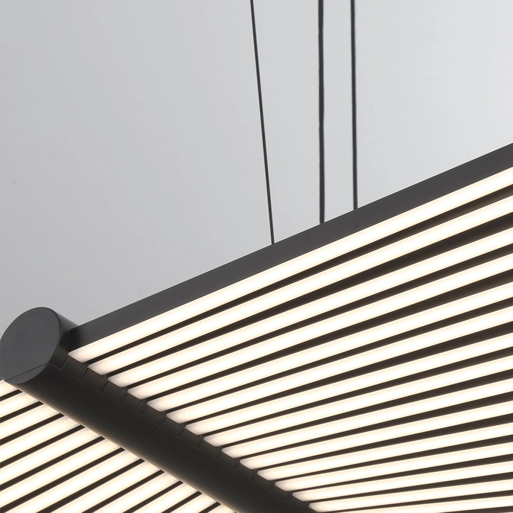 Lampada sospensione moderna nera LED 57W Seraph Quintiesse