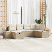 Set di divani con cuscino 6 pcs polyrattan
