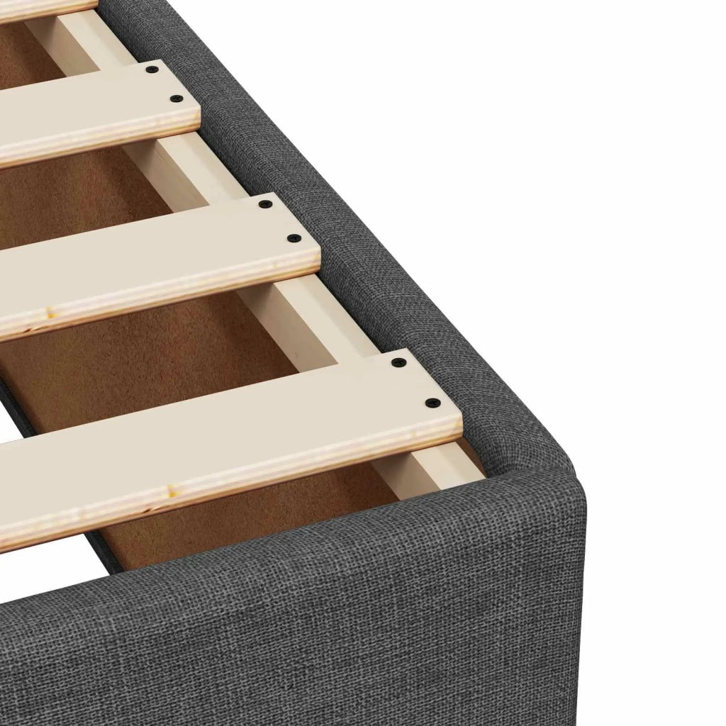 Letto box spring con materasso Grigio Scuro 120 x 200 cm 3453375