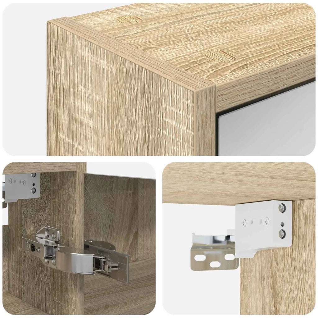 Mobiletto per specchio da bagno Rovere Sonoma 889169