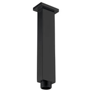IMEX Staffa a soffitto quadrata in acciaio e ottone nero opaco per montaggio tubi a soffitto design resistente e funzionale modello Imex-BTC007-NG