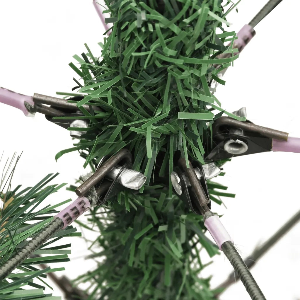 Albero Natale Artificiale Incernierato con Pigne e Bacche 150cm 357706