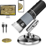 Microscop digitale - Inclusa camera - Compatibile con smartphone - Elettrico