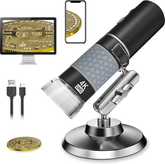 Microscop digitale - Inclusa camera - Compatibile con smartphone - Elettrico