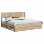 Letto da camera | Struttura del letto con stoccaggio e testata 3 pcs
