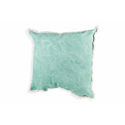 CUSCINO ARREDO CON FRANGE 65X65 CM IN COTONE E POLIESTERE