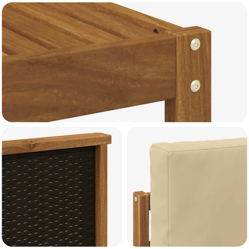 Set divani Legno di Acacia Massello 3384674