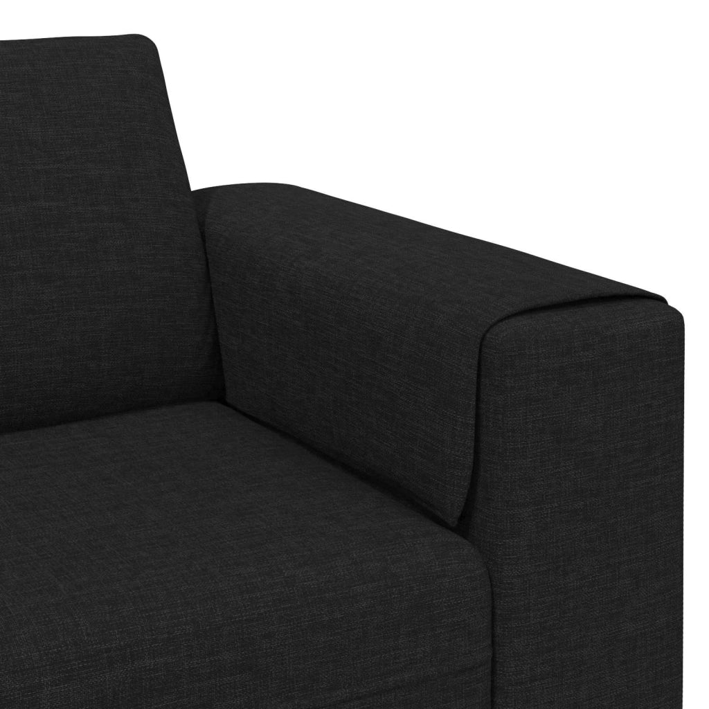 Divano per Soggiorno 3 pcs Nero Poliestere 3335114