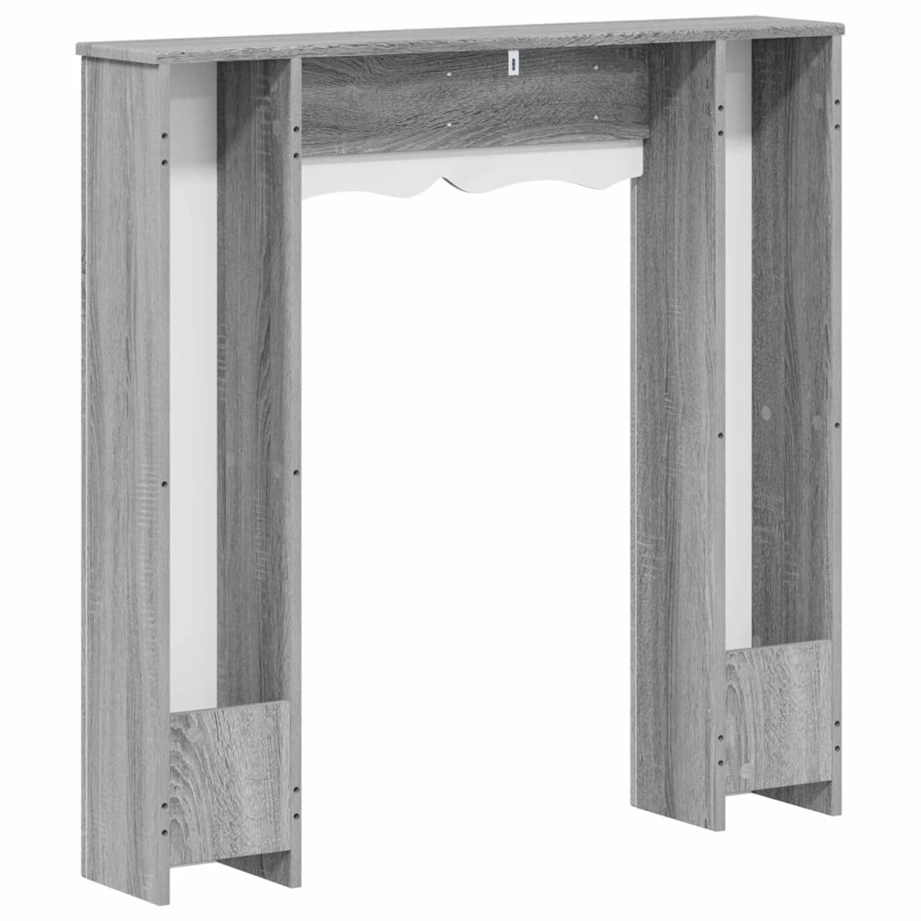 Cornice per camino Sonoma grigio 102 x 20 x 102 cm 8006639