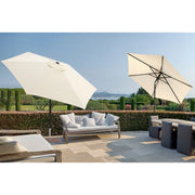 Ombrellone a palo centrale Trend Made in Italy diametro 300 cm - Melange cenere