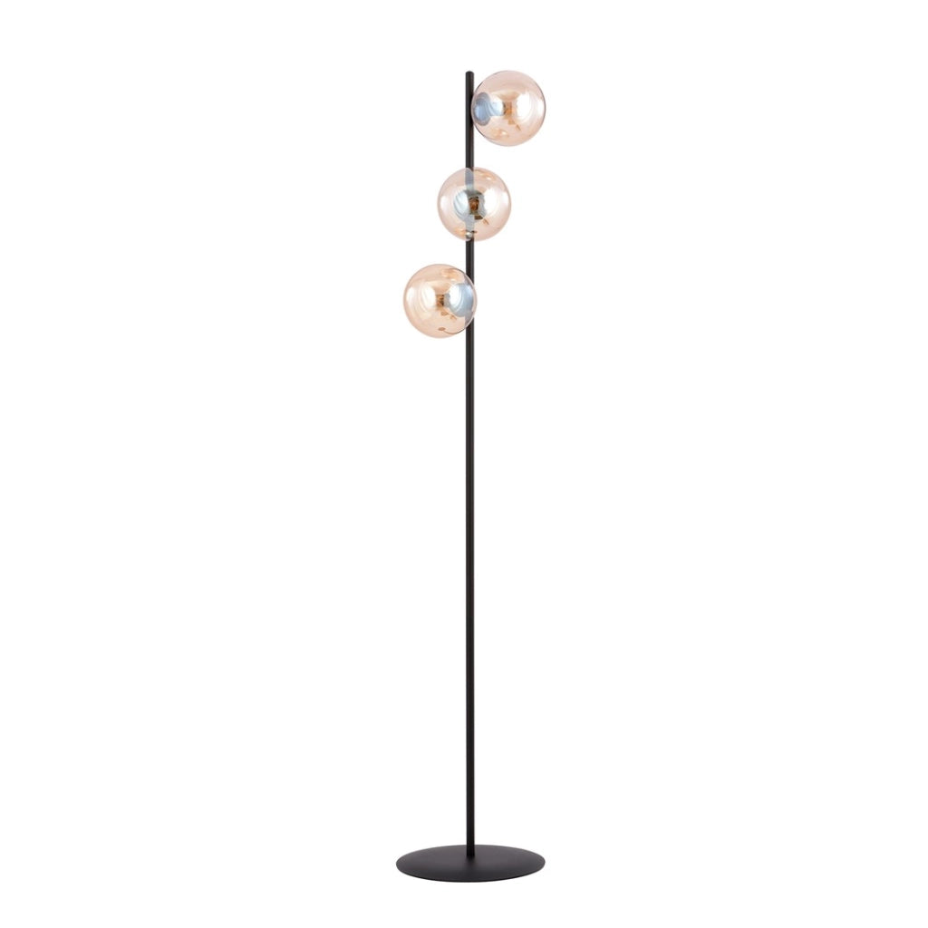 Lampada da terra Emibig Rossi LP3 nero/miele 3xE14
