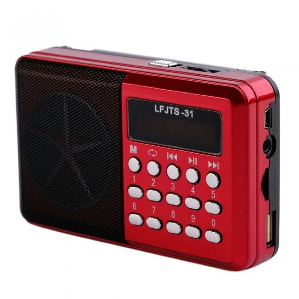 Trade Shop - Radio Lettore Mp3 Mini Speaker Portatile Con Flash Driver Tf Card Display Led -
